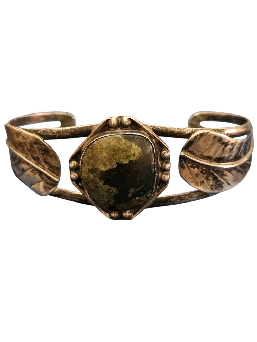 Vintage Taos Pueblo Native American Sterling Silver Bracelet Cuff Signed ARL